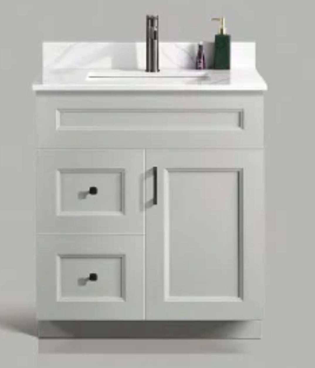 SolidWood+Quartz_Drawers_30in Vanities Solid Wood - Image 1